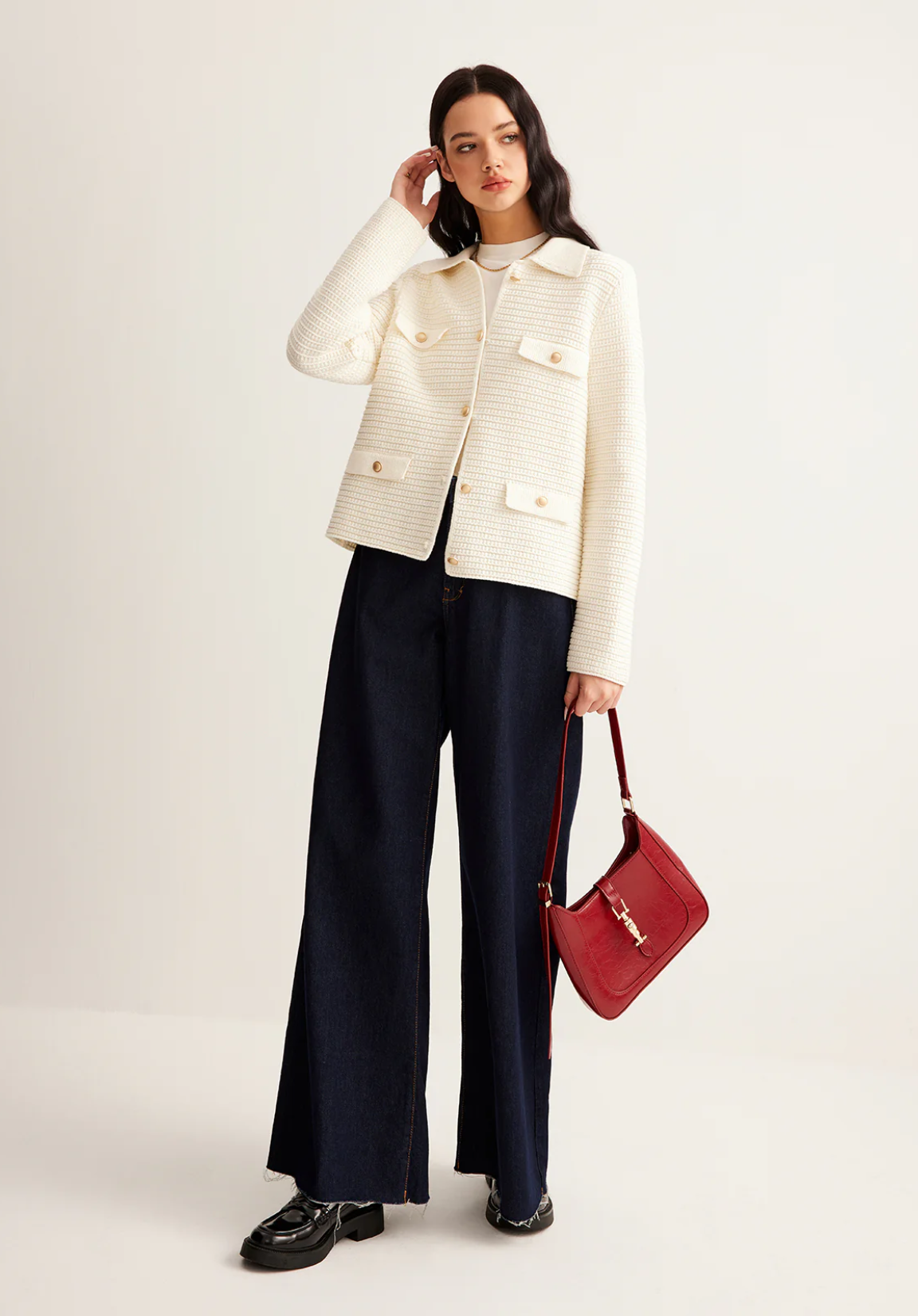 Button Lapel Cardigan®
