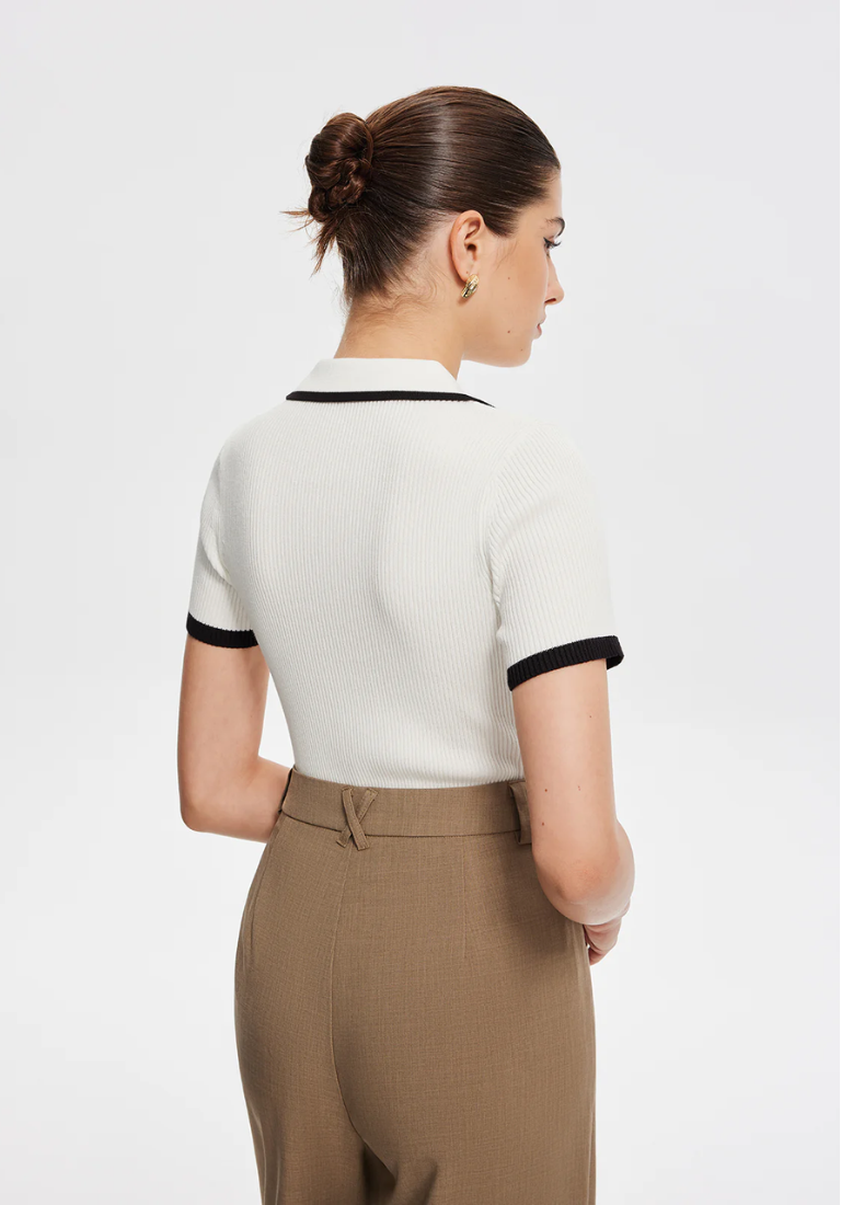 Contrast Knit Polo®