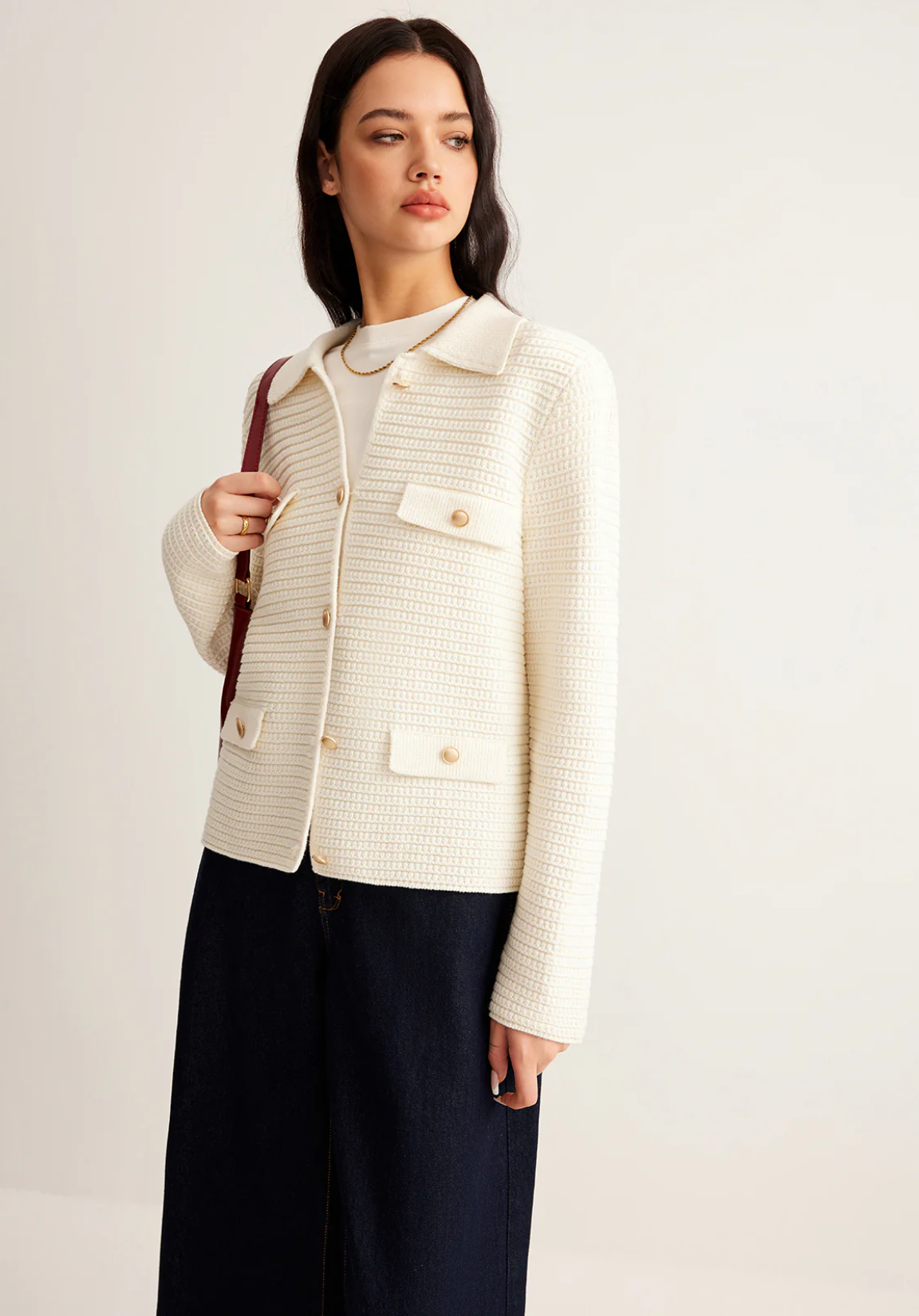 Button Lapel Cardigan®