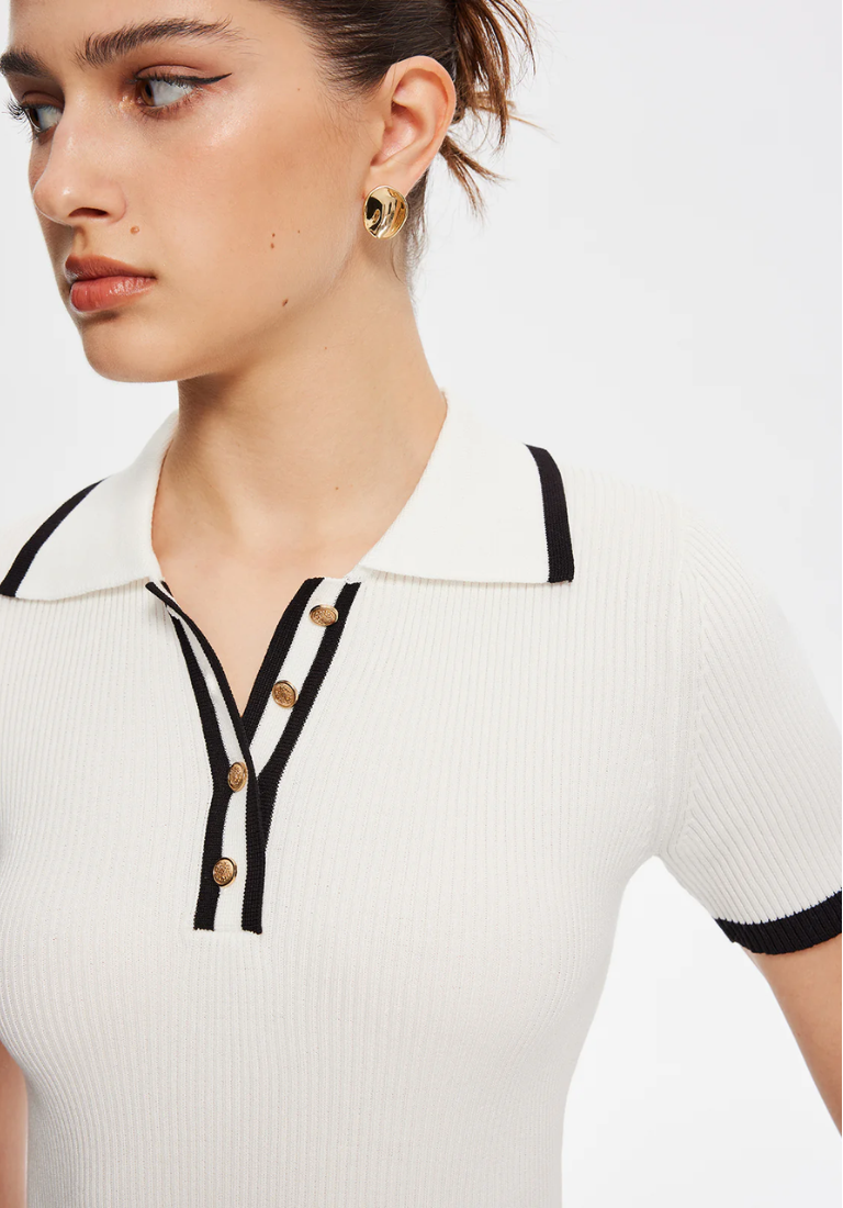 Contrast Knit Polo®