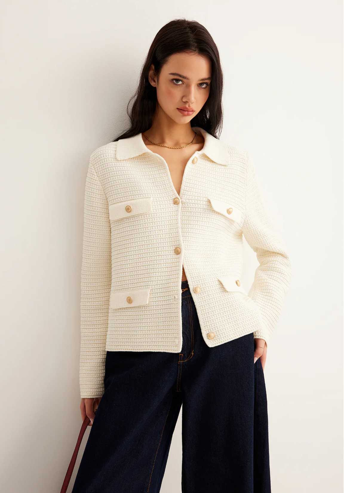 Button Lapel Cardigan®