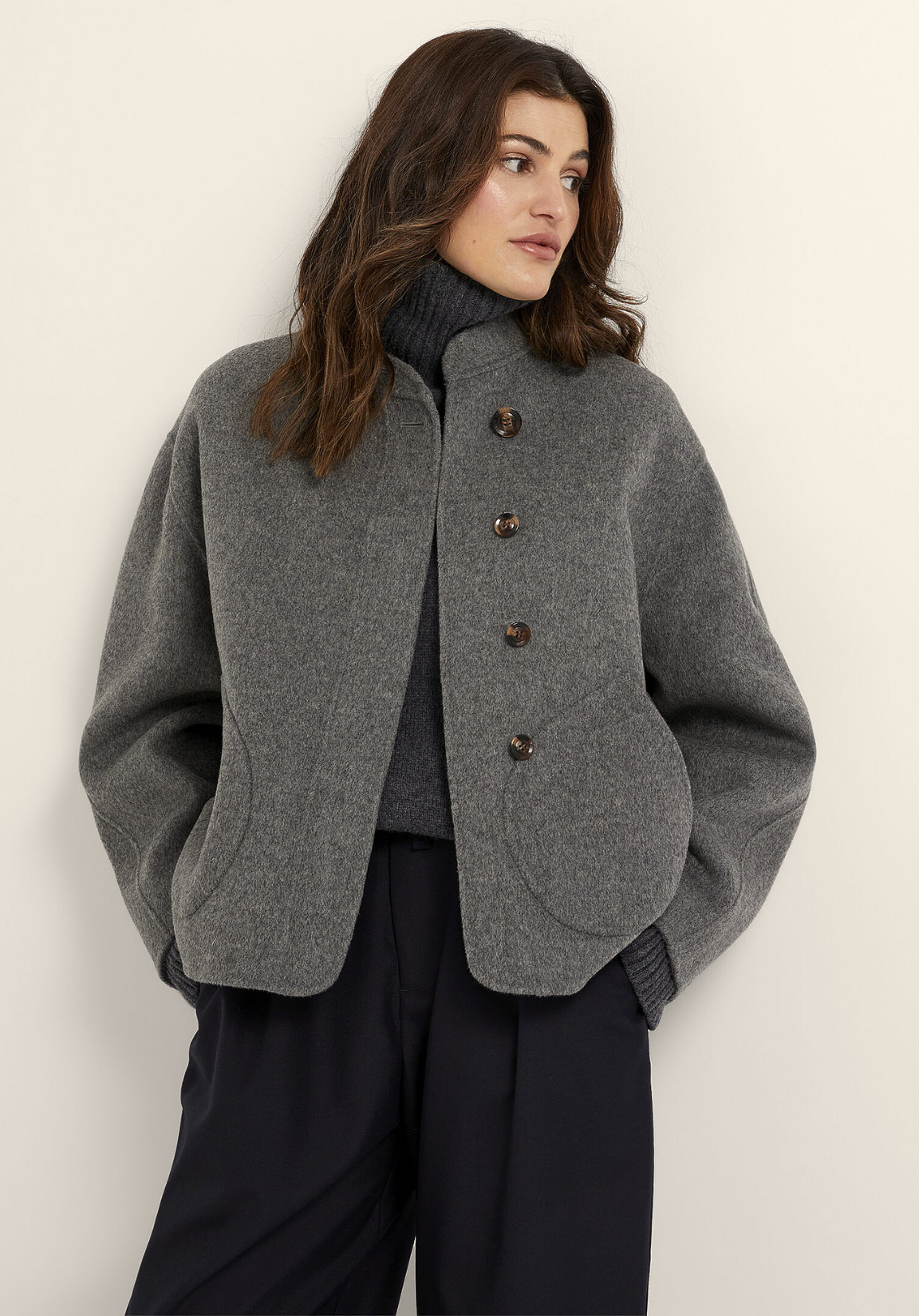 Brushed Cropped Coat®