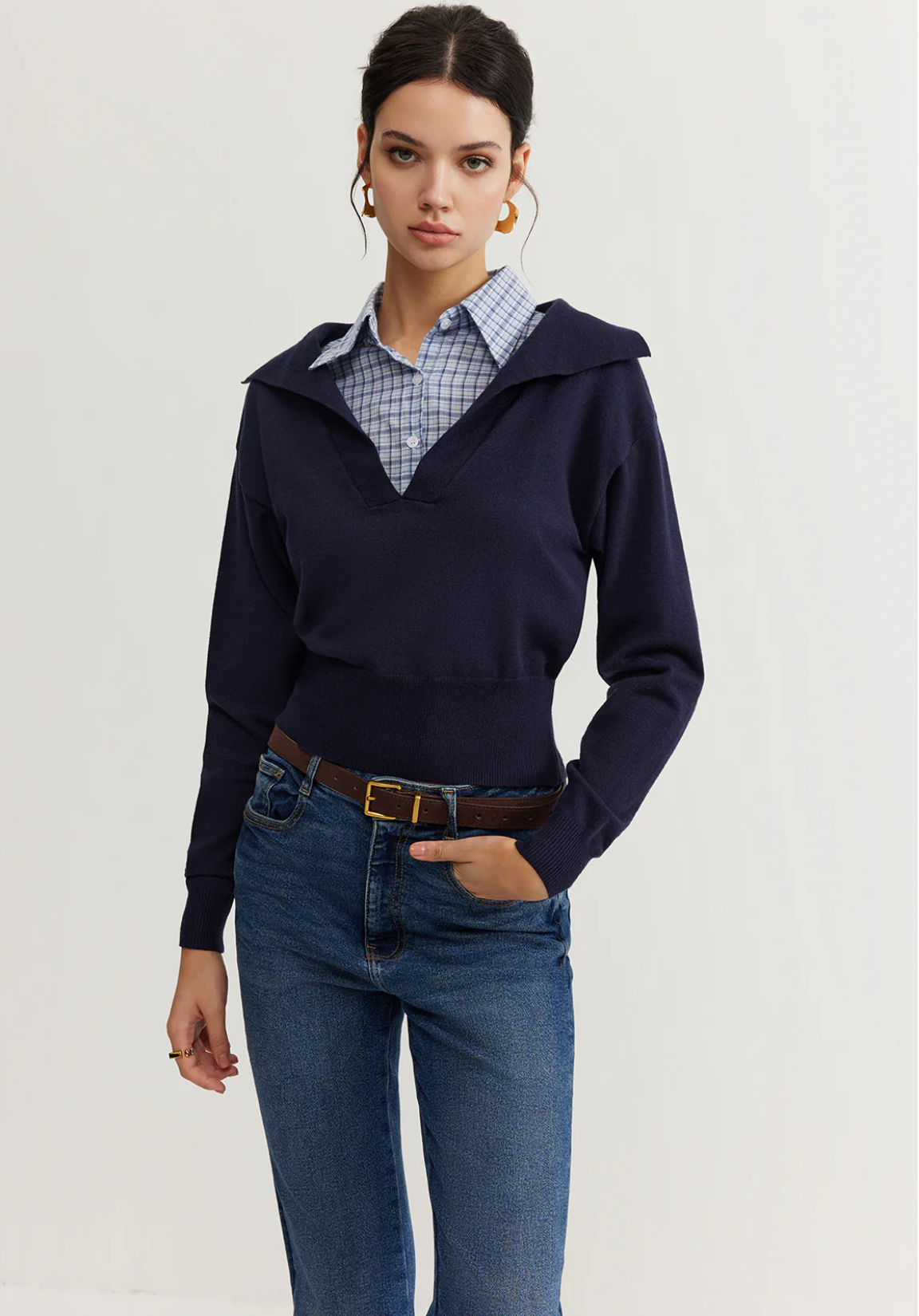 Lapel Knit Top®
