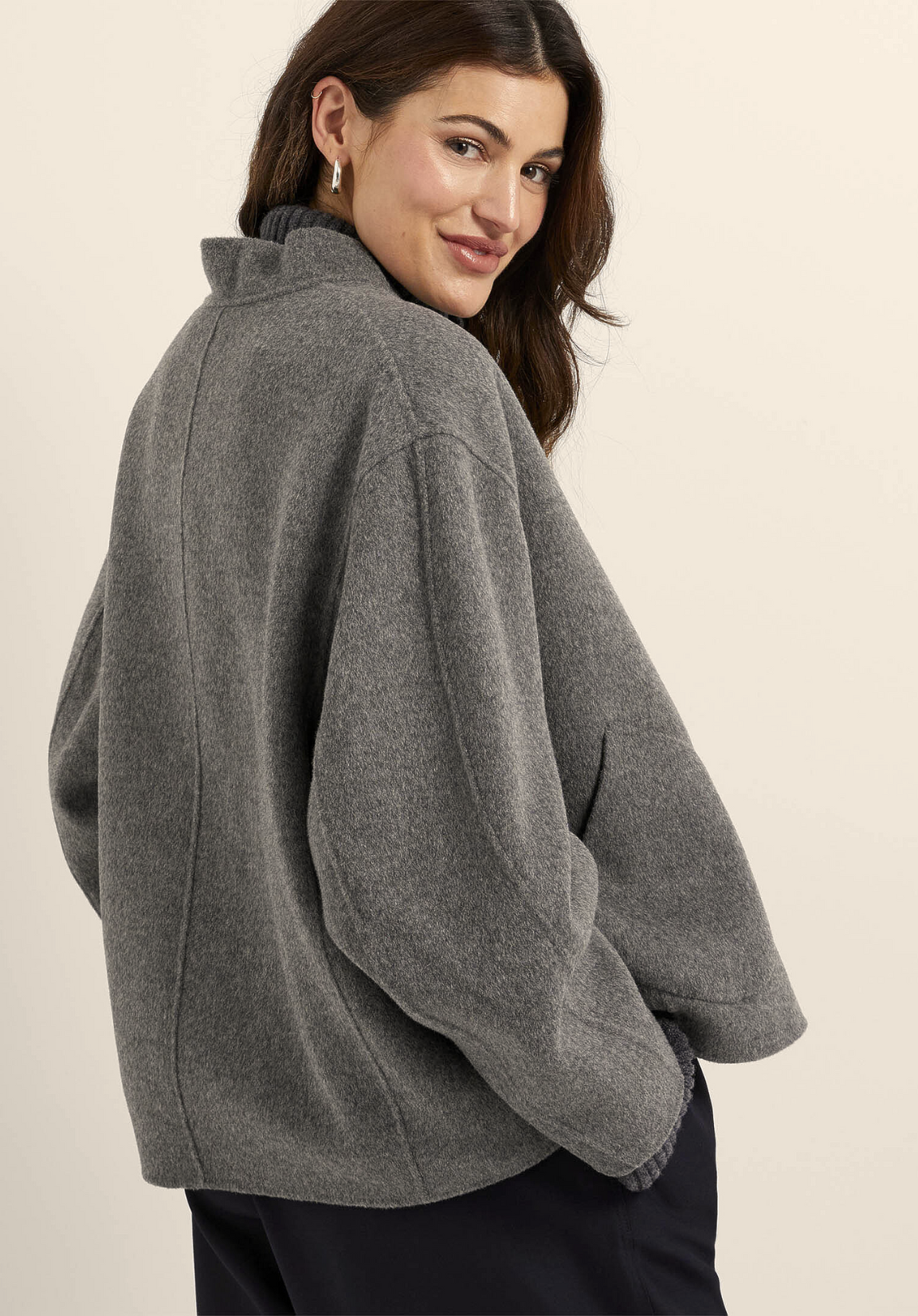Brushed Cropped Coat®