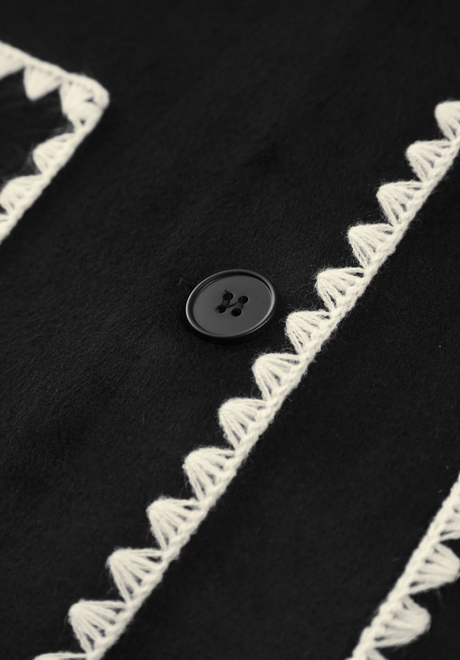 Contrast Trim Scarf Jacket®