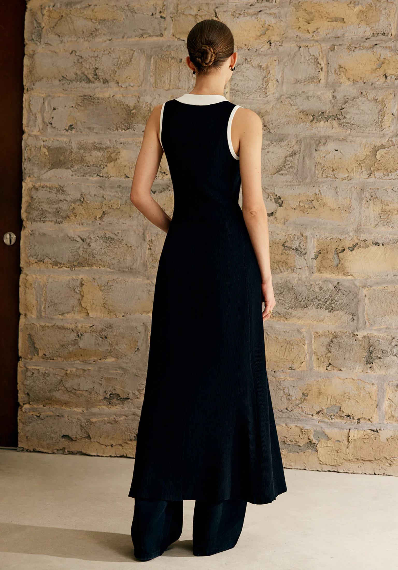 Contrast Trim Maxi Dress®