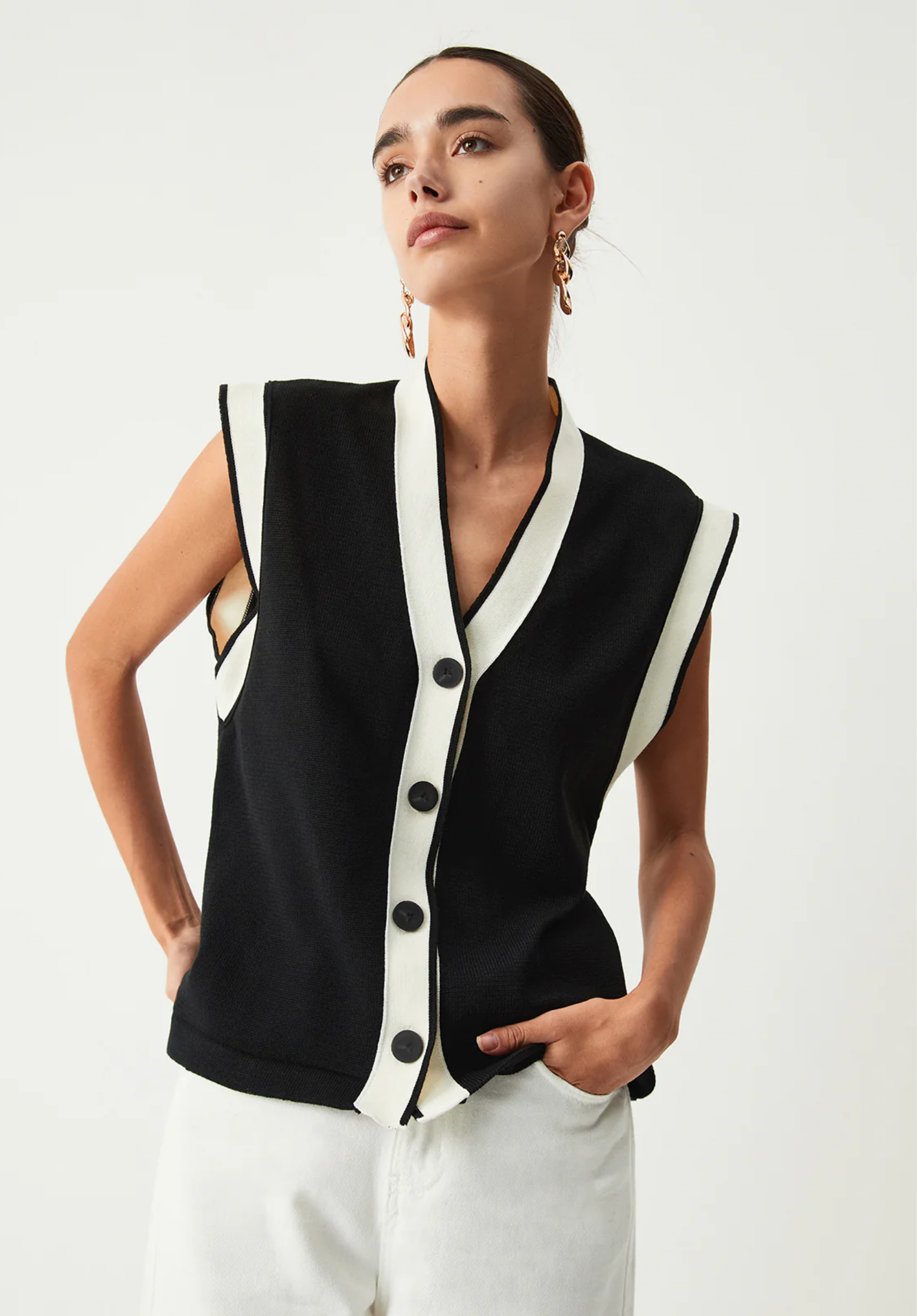 Contrast Cardigan®