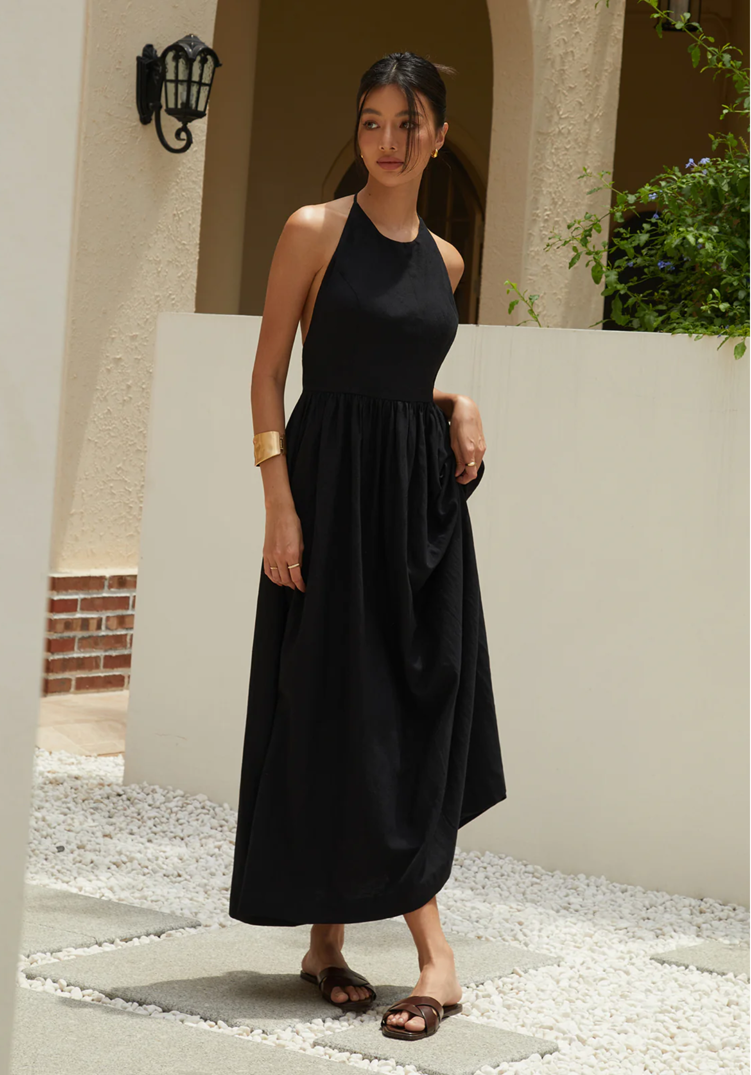 Solid Halter Maxi Dress®